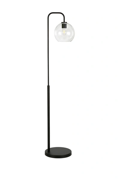 Shop Addison And Lane Harrison Blackened Bronze Arc Floor Lamp With Clear Glass Shade