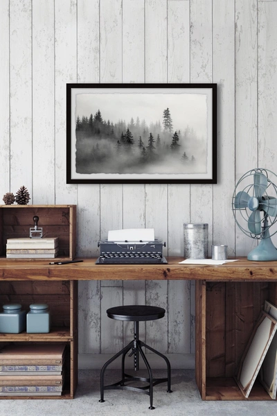 Shop Marmont Hill Inc. The Mysterious Dark Forest Wall Art In Multi