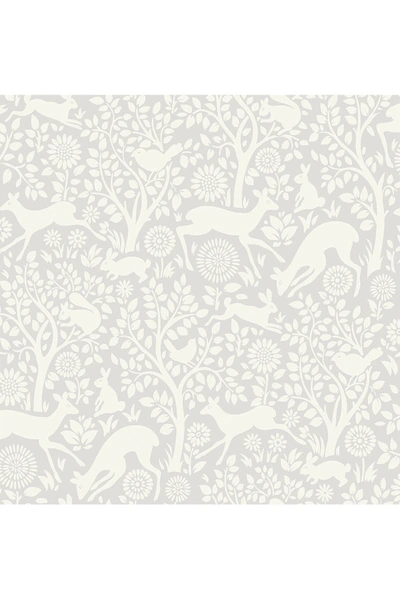 Wallpops Grey Merriment Peel & Stick Wallpaper In Grey