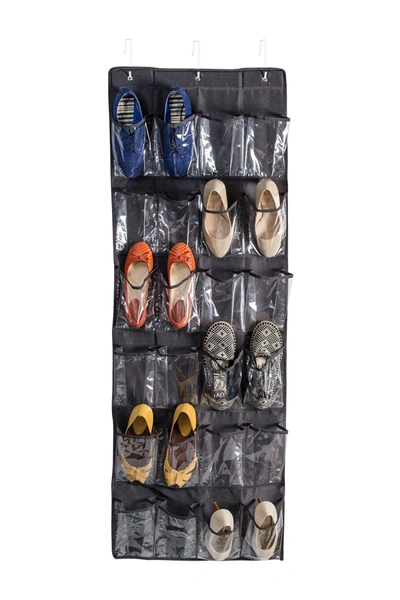 Shop Honey-can-do Grey Canvas 24-pocket Over The Door Shoe Organizer