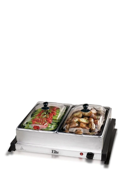 Maxi-matic Elite Gourmet 2 X 2.5 Qt. Stainless Steel Electric