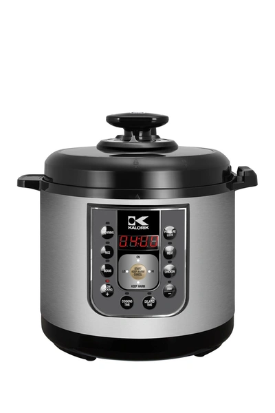 Shop Kalorik Black And Stainless Steel Perfect Sear Pressure Cooker