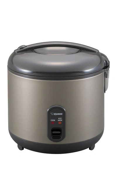 Zojirushi Metallic Gray Rice Cooker And Warmer In Metallic Gray