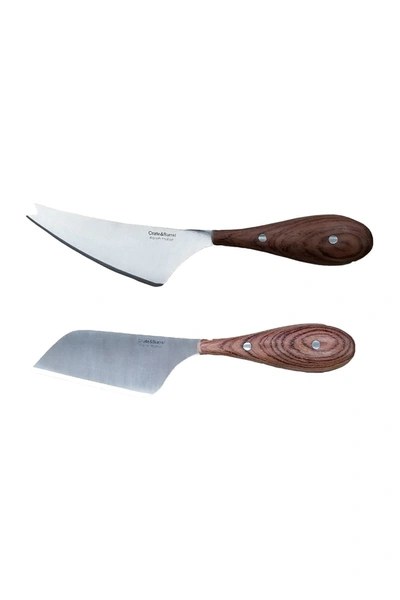 Shop Berghoff Aaron Probyn 2-piece Cheese Knife Set In Natural