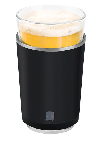 Shop Asobu Insulated Beer Glass With Sleeve In Black