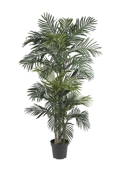 Shop Nearly Natural 6.5ft. Golden Cane Palm Silk Tree In Green