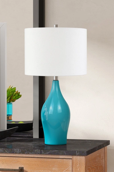 Shop Addison And Lane Niklas Table Lamp In Green