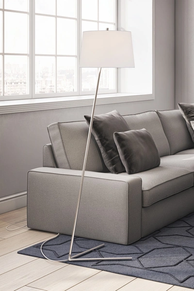 Shop Addison And Lane Markos Floor Lamp In Silver