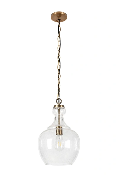 Shop Addison And Lane Westford Brass & Seeded Glass Pendant