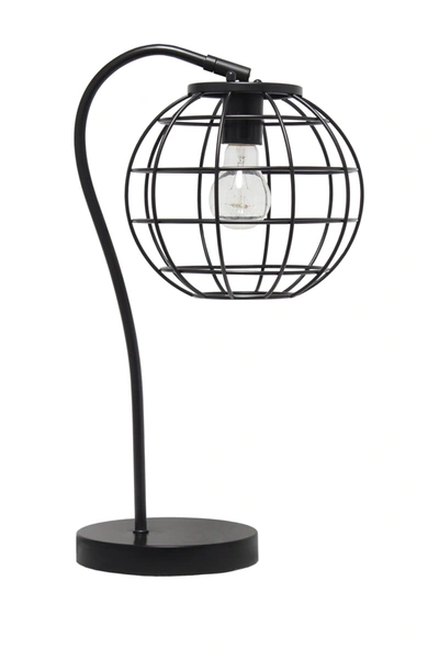 Shop Lalia Home Arched Metal Cage Table Lamp In Black