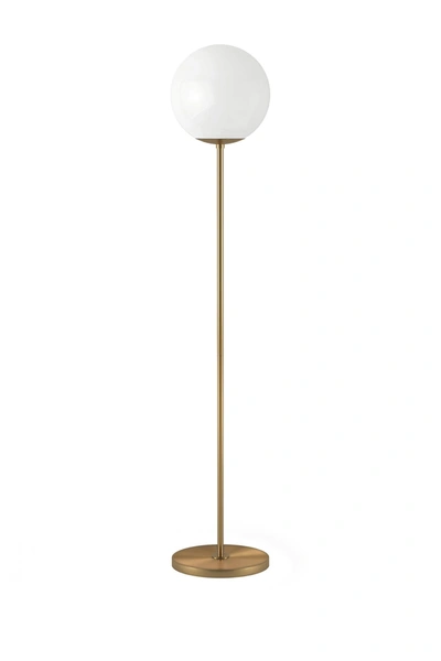 Shop Addison And Lane Theia Globe & Stem Floor Lamp In Brass