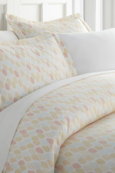 Shop Ienjoy Home Homespun  Premium Ultra Soft Fall Foliage Pattern 3-piece Duvet Cover Set In Yellow