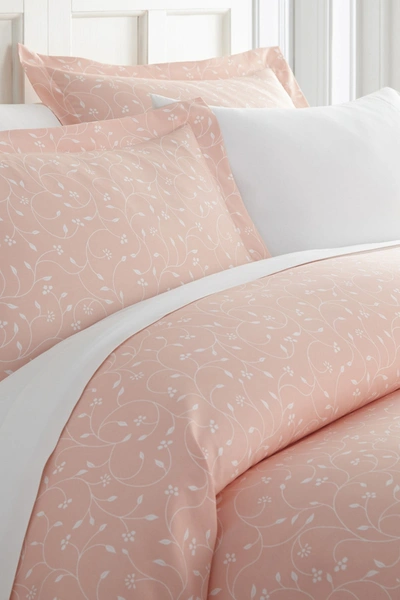 Shop Ienjoy Home Homespun Home Spun Premium Ultra Soft Pink Buds Pattern 3-piece Duvet Cover Set