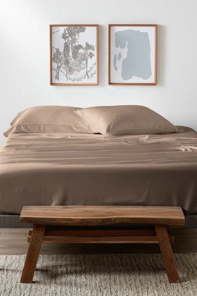 Shop Ienjoy Home Homespun Premium 4-piece Luxury Bed Sheet Set In Taupe