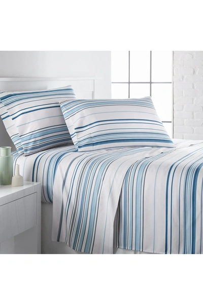 Southshore Fine Linens King Premium Collection Printed Deep Pocket Sheet Sets In Blue