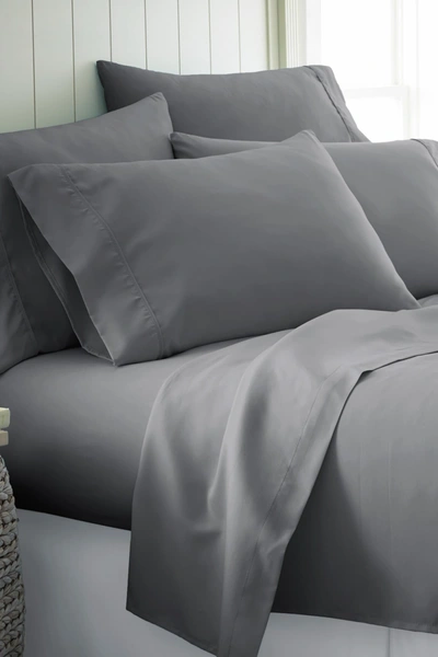 Shop Ienjoy Home Full Hotel Collection Premium Ultra Soft 6-piece Bed Sheet Set In Gray