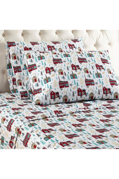 Shop Shavel Micro Flannel Printed Sheet Set In Cabins