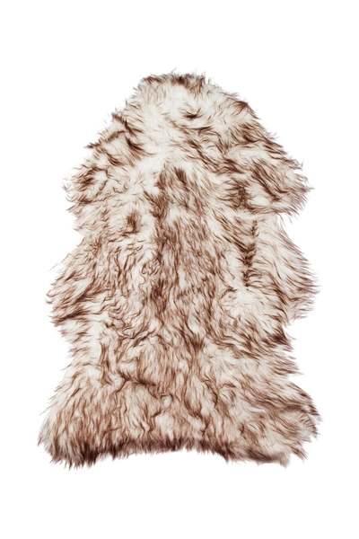 Shop Luxe Faux Fur Gordon Rug In Gradient Chocolate