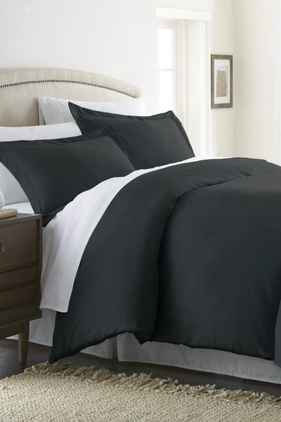 Shop Ienjoy Home Premium Ultra Soft 3-piece Duvet Cover Set In Black