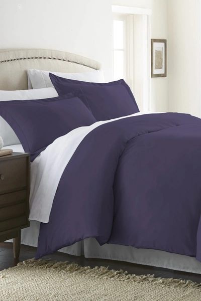 Shop Ienjoy Home Home Collection Premium Ultra Soft 3-piece Full/queen Duvet Cover Set In Purple