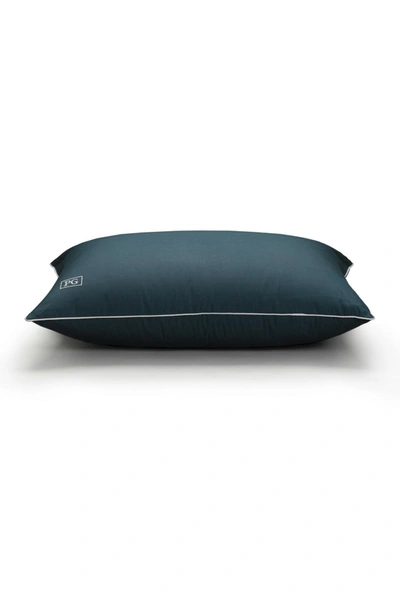Pillow Guy King Down Alternative Stomach Sleeper Soft Pillow With Micronone Technology In Navy With White Cord