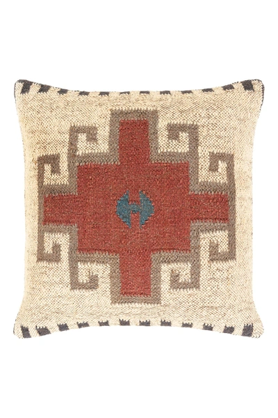 Shop Surya Home Gada Pillow Cover In Beige/rst/khki/cml/tl/brn/nvy