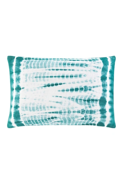 Shop Surya Home Suji Pillow Cover In Teal/ White