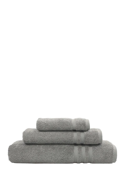Shop Linum Home Denzi 3-piece Towel Set In Dark Grey
