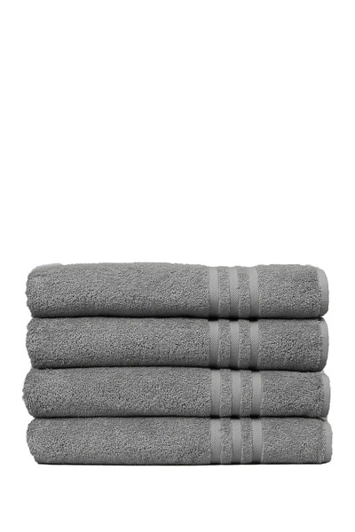 Linum Home Denzi Bath Towels In Dark Grey