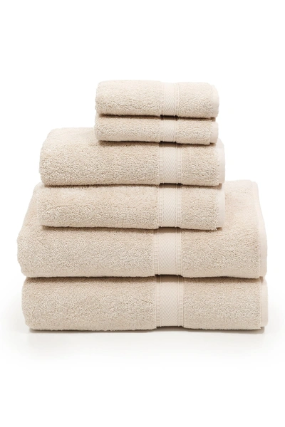 Linum Home Sinemis Terry 6-piece Towel Set In Beige