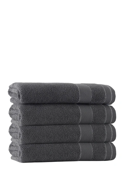 Enchante Home Monroe Turkish Cotton Bath Towel In Anthracite