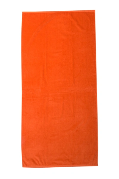 Shop Apollo Towels Luxury Hotel Solid Pool Towel In Orange