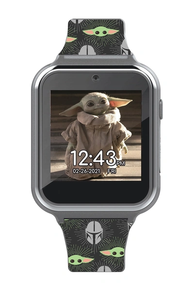 Shop Accutime Mandalorian/ Baby Yoda- Itime Kids Smart Watch In Silver