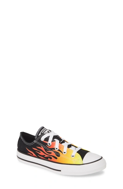 Shop Converse Chuck Taylor All Star Archive Flame Sneaker (toddler & Little Kid) In Black/enamel Re