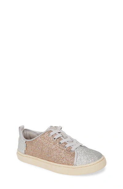 Shop Toms Lenny Glitter Sneaker In Silver