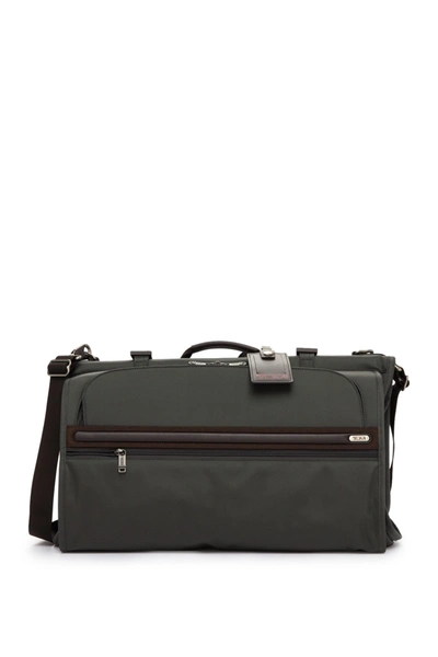 Shop Tumi Trifold Nylon Garment Bag In Grey/brown