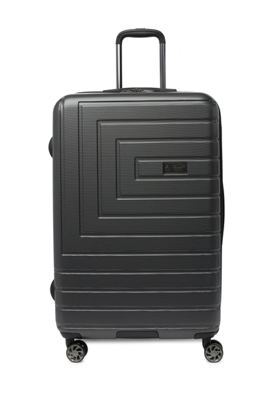 Shop Original Penguin Thaddeus 29" Hardside Spinner Suitcase In Charcoal