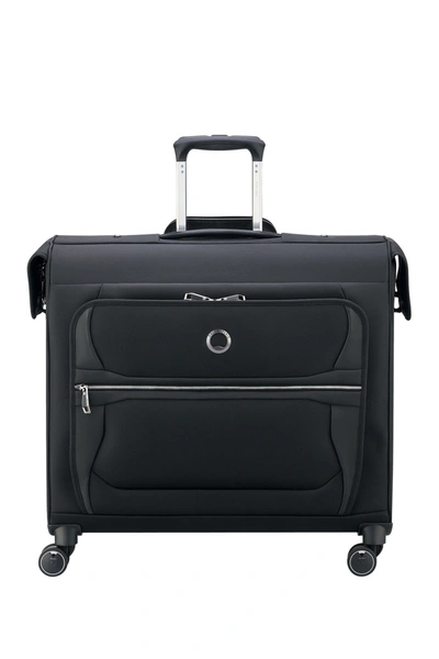 Shop Delsey Executive 20" 4-wheel Spinner Garment Bag In Black