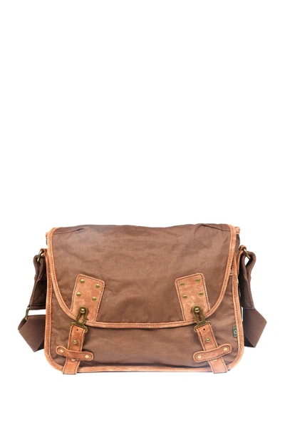 Shop Tsd Dolphin Studded Messenger Bag In Coffee
