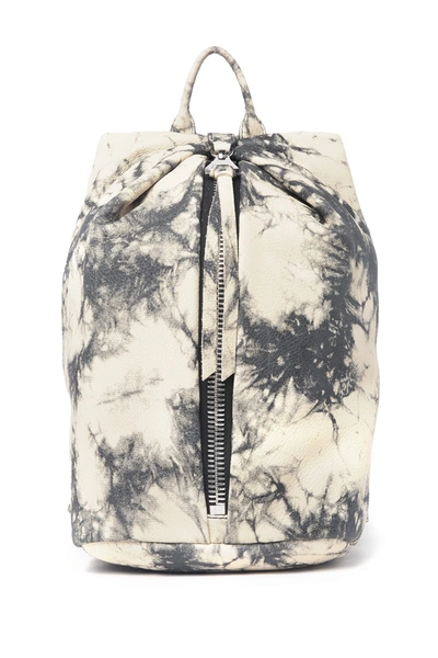 Shop Aimee Kestenberg Tamitha Leather Backpack In Vanilla Black Tie Dy