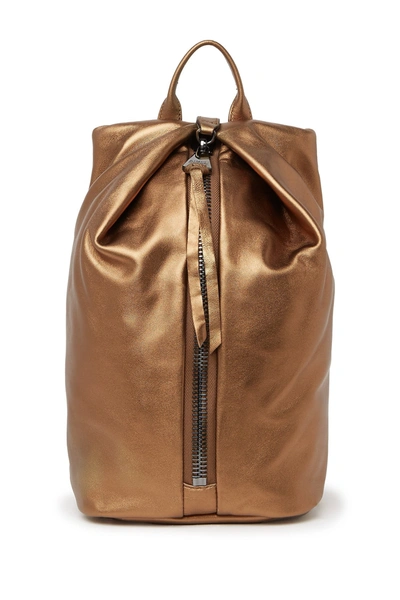 Shop Aimee Kestenberg Tamitha Leather Backpack In Metallic Bronze