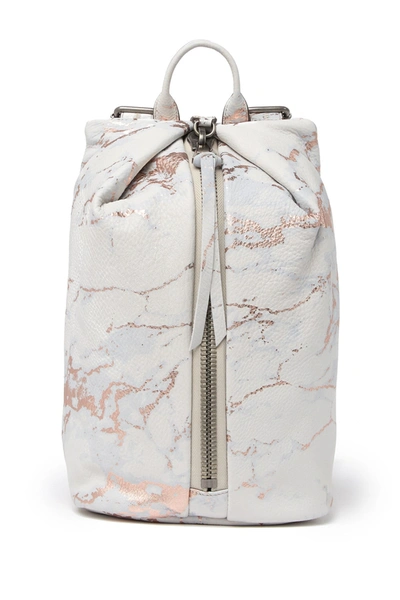 Shop Aimee Kestenberg Tamitha Leather Backpack In Light Rose Gold Marb
