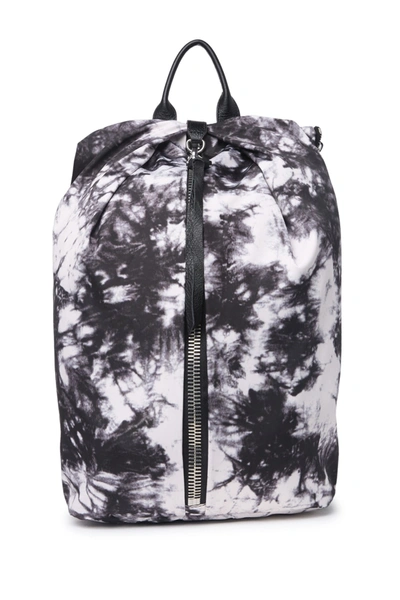 Shop Aimee Kestenberg Tamitha Leather Backpack In Vanilla Black Tie Dy