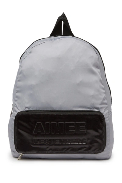 Shop Aimee Kestenberg Packable Backpack In Grey Nylon