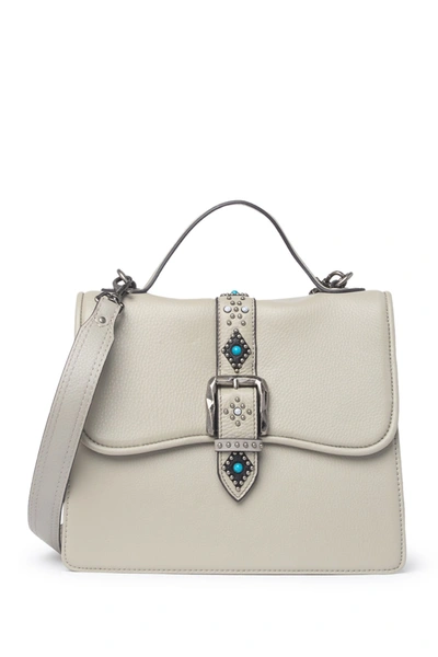 Shop Aimee Kestenberg Shine Away Top Handle Bag In Elephant Grey