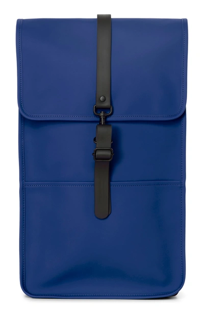 Shop Rains Waterproof Backpack In Klein Blue