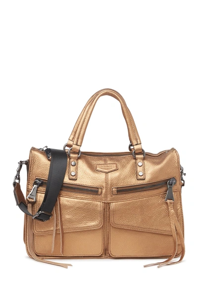 Shop Aimee Kestenberg Road Trip Satchel In Metallic Bronze