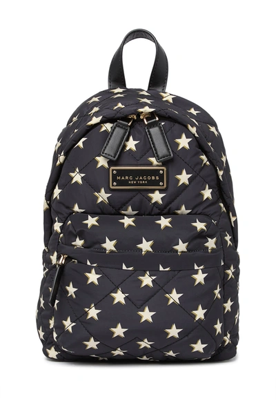 Shop Marc Jacobs Quilted Nylon Printed Mini Backpack In Stars