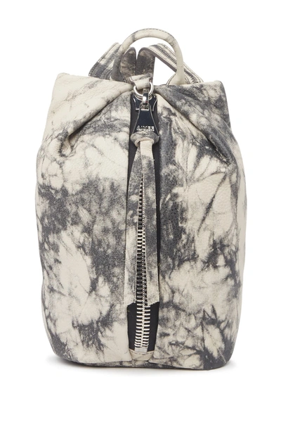 Shop Aimee Kestenberg Tamitha Mini Leather Backpack In Vanilla Black Tie Dy