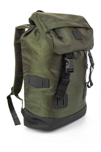 X-ray Water Resistant Rucksack Duffel Backpack In Dark Olive